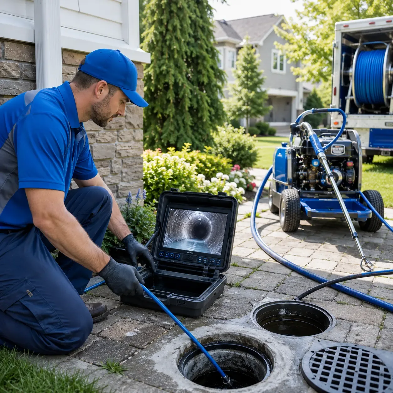 Outdoor drain cleaning professionals serving Cottage Hills, IL